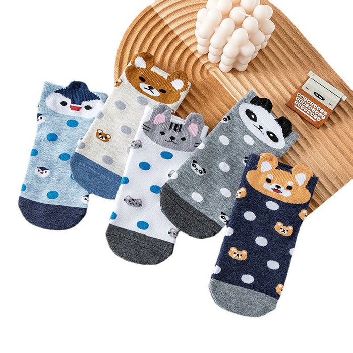 Wholesale New cartoon short socks, boat socks, shallow mouth invisible socks