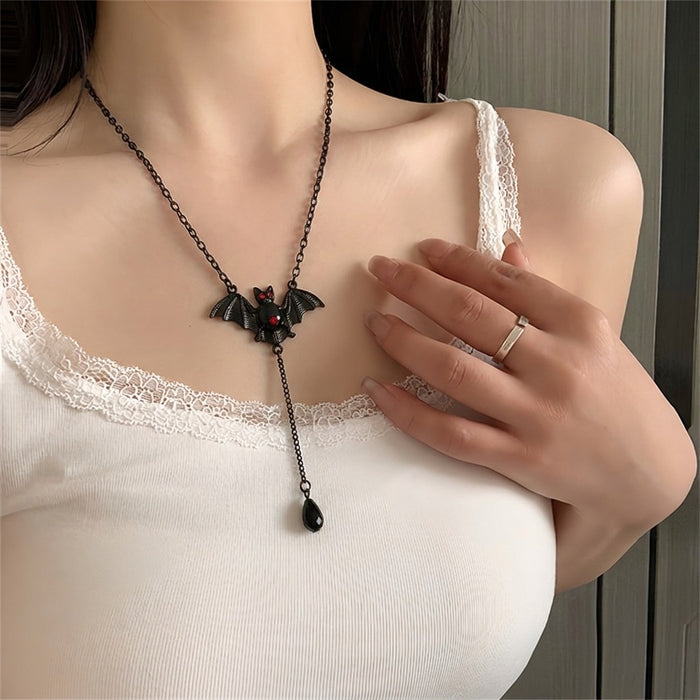 Wholesale Alloy Gothic Layered Necklace Set Cross and Heart Design