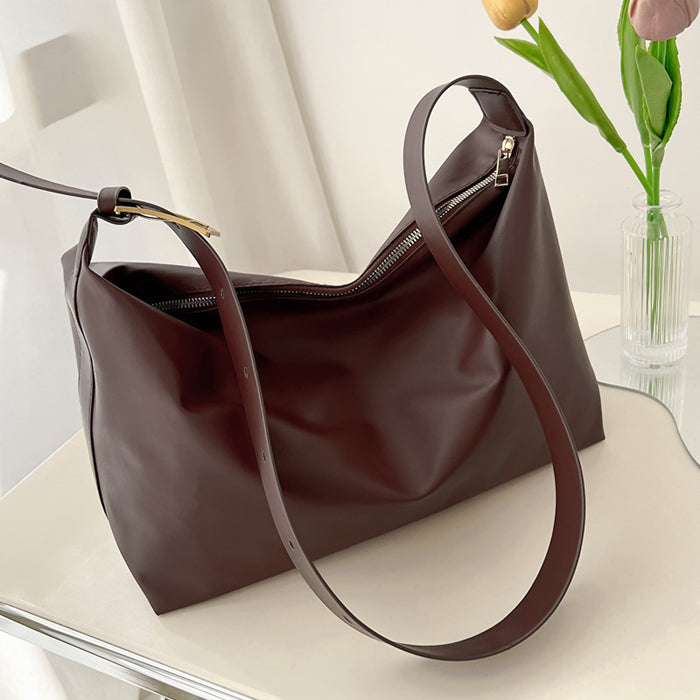 Wholesale PU Simple Large Capacity Shoulder Bag JDC-SD-MingShuo003