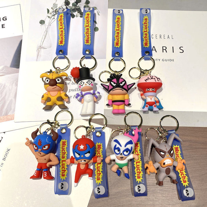 Wholesale  Animation Mga Animation Keychain Cartoon Toe Bag Pendant Key Chain Gift