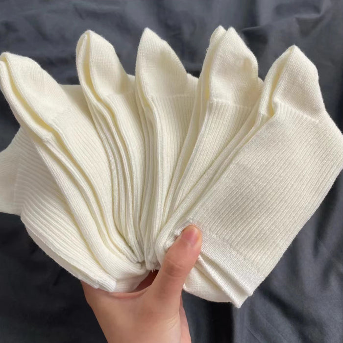 Wholesale Four season socks, mid tube socks, mid tube socks, vertical striped double needle socks, stacked socks