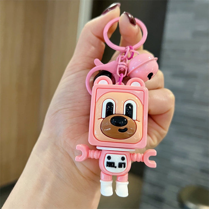 Wholesale 5 PCS Cute PVC cartoon puppy keychains
