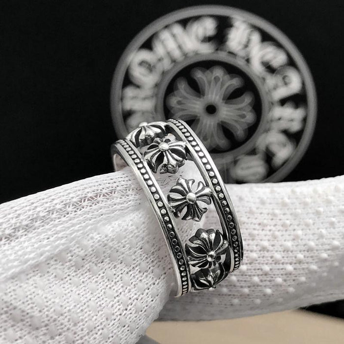 Wholesale Personalized cross ring with adjustable opening for index finger ring