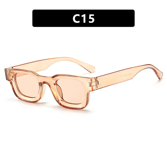 Wholesale Fashion Sunglasses New Square Narrow Frame Sunglasses Street Photography Style Sunglasses Premium Sense