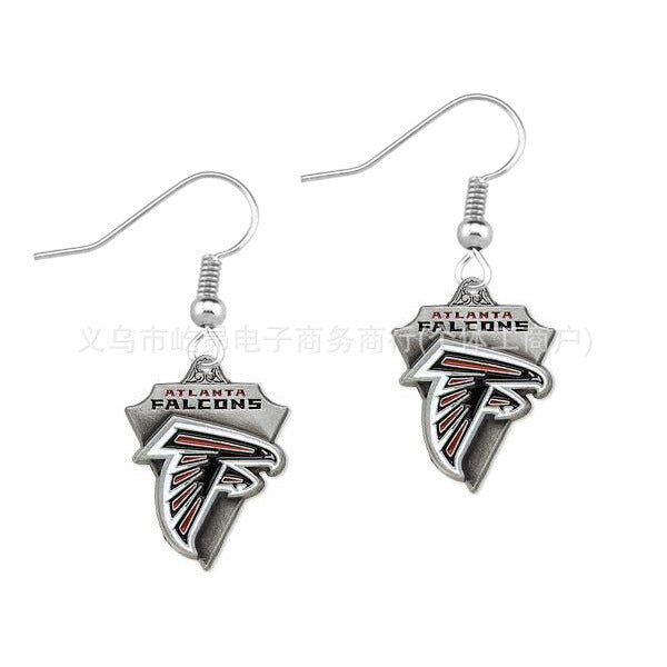 Wholesale Rugby team logo earrings