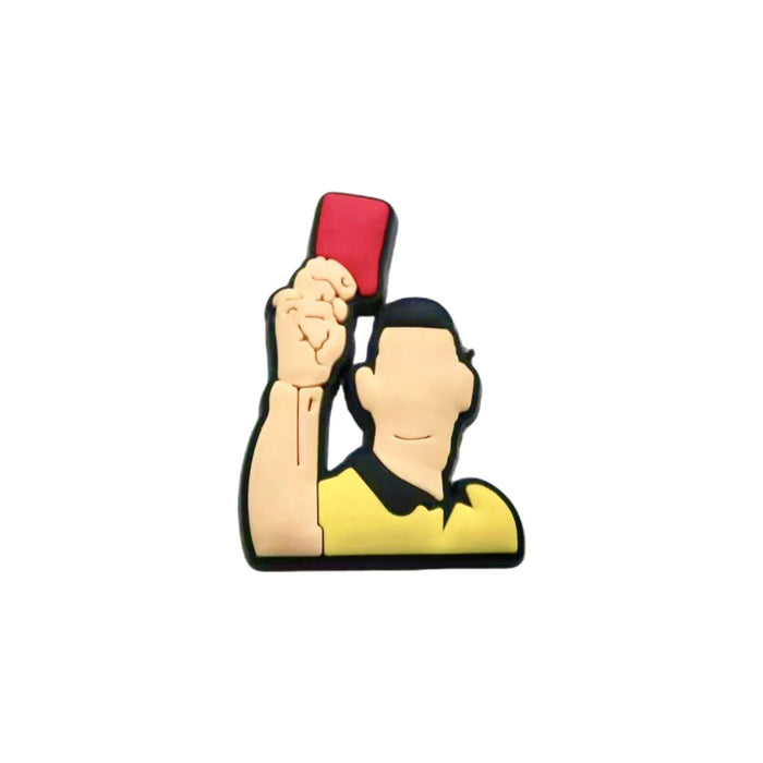 Wholesale Football themed cartoon hole shoes, flower shoe buckles, DIY detachable shoe decoration accessories wholesale PVC soft rubber