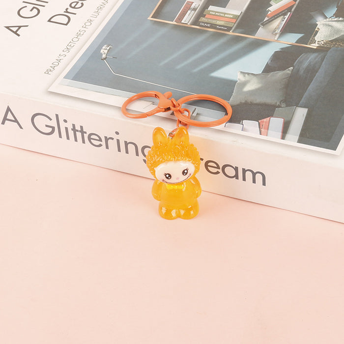 Wholesale Creative Cartoon Keychain Pendant Resin Luminous Doll Accessories Small Gifts Wholesale