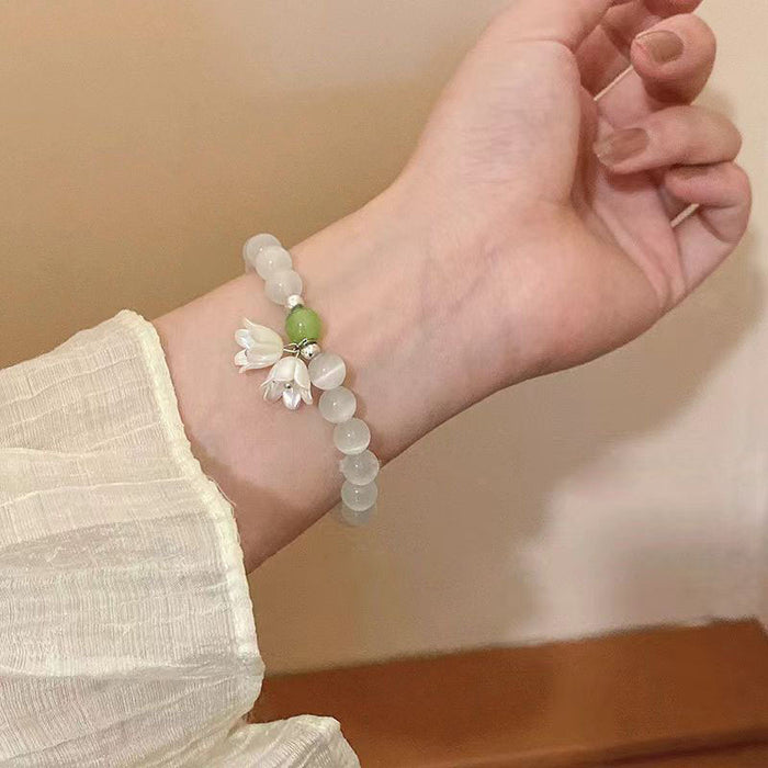 Wholesale Cat's Eye Stone Bracelet Light Luxury Niche Hand Beads
