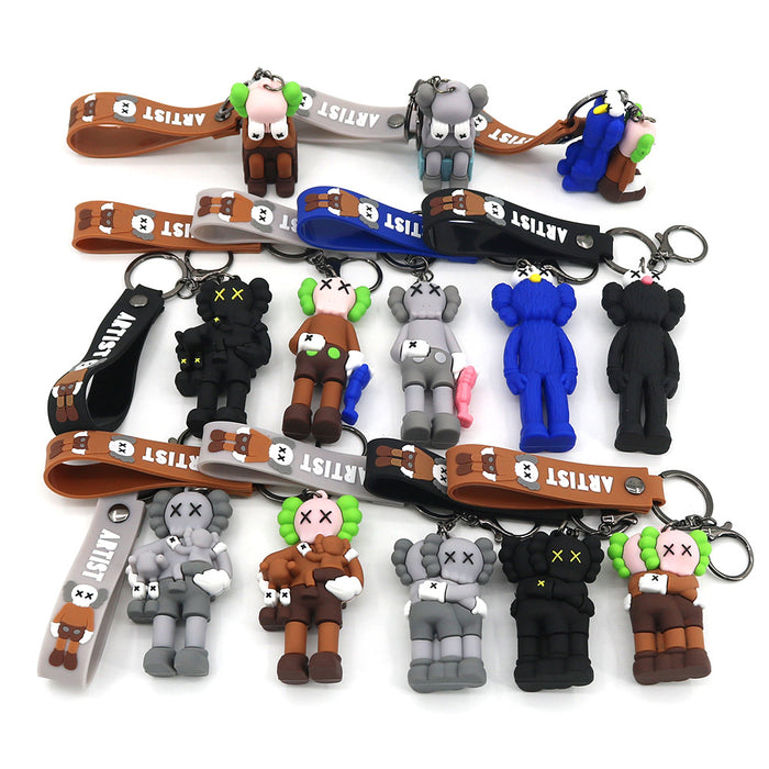 Wholesale Cartoon Couple Pendants Keychains JDC-KC-HaoAn022