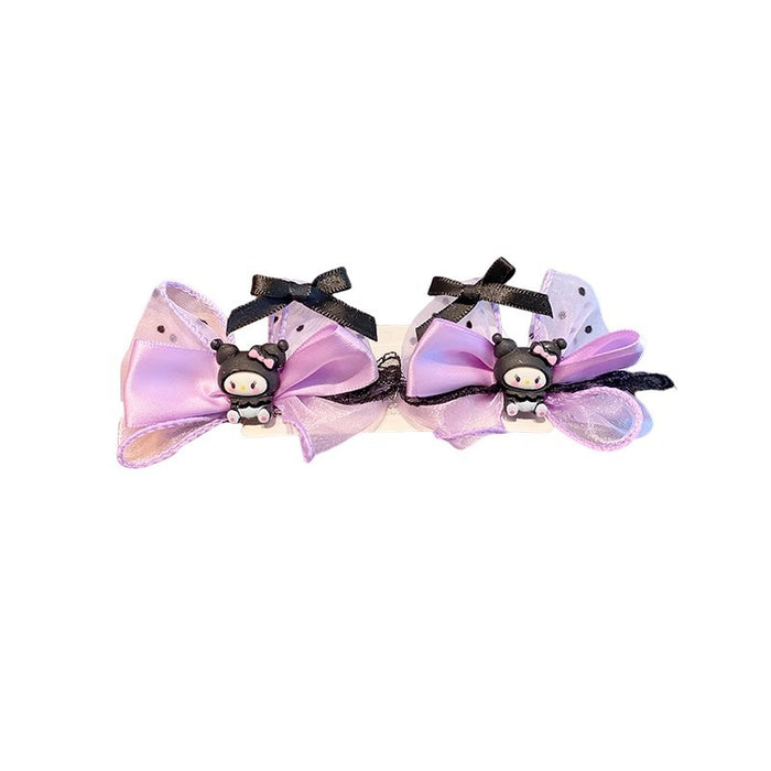 Wholesale Cartoon Hairpin Bow Ribbon Tassel Hairpin JDC-HC-DF007