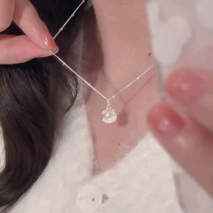 Wholesale Wholesale Shell Pearl Necklace  Send Your Girlfriend a Drop-Shipping Clavicle Chain