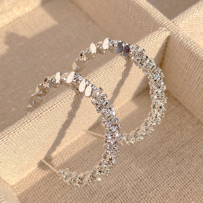 Wholesale Silver Hoop Earrings Women's  Earrings  Fashion Personalized Accessories
