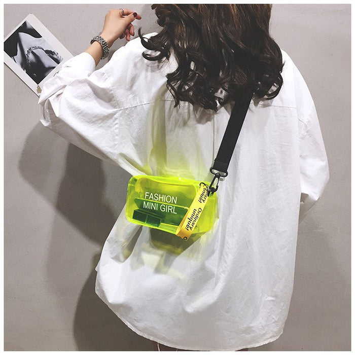 Wholesale New Small Bag Transparent Handheld Shoulder Cross Shoulder Chain Bag
