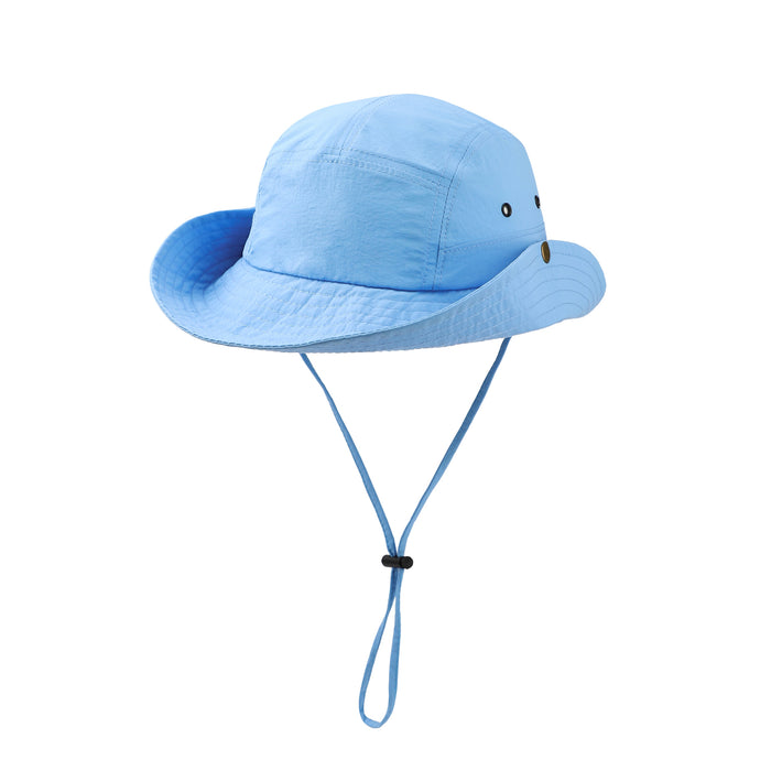 Wholesale Solid color sunscreen sun hat, outdoor fishing and hiking hat, western cowboy hat, quick drying fisherman hat