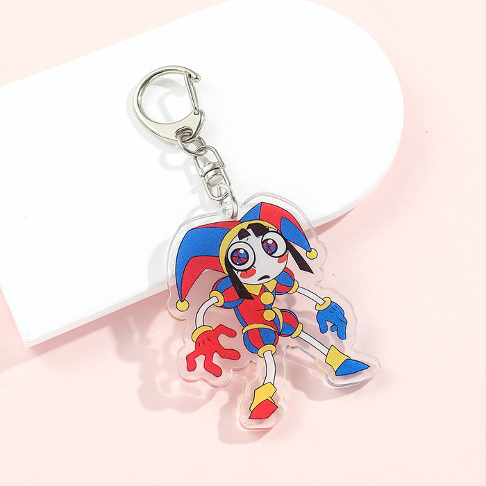 Wholesale Silicone Cartoon Doll Keychain JDC-KC-QiChao066