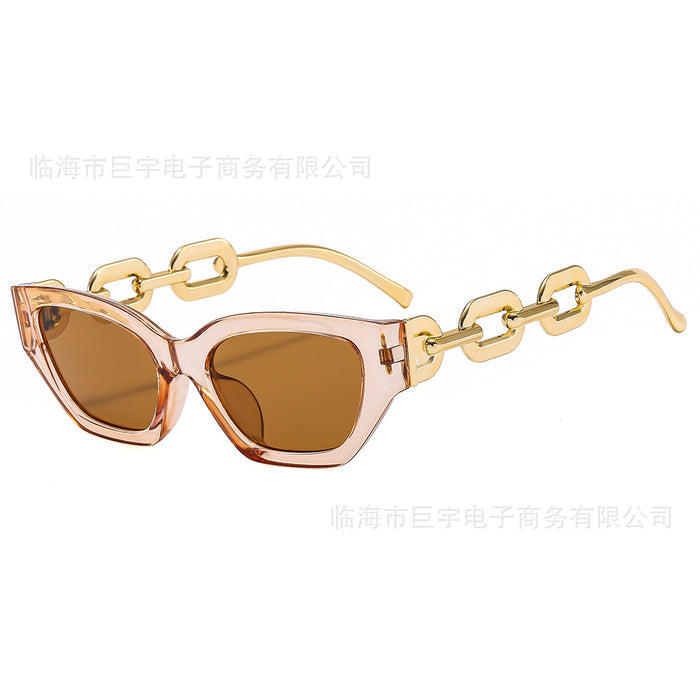 Wholesale Ladies' fashionable personalized sunglasses, trendy cat eye versatile sunglasses, sunglasses