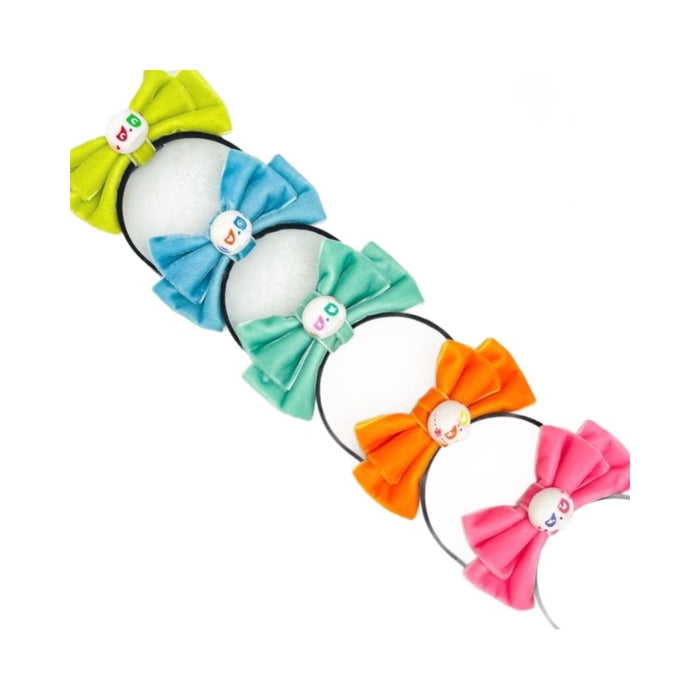 Wholesale Headband Vinyl Glue Doll Clothes Velvet Bow Hand-Painted Accessories