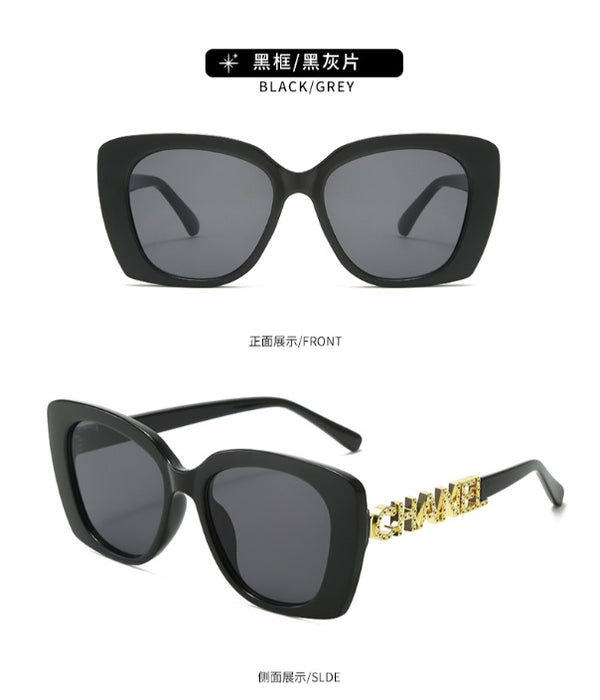 Wholesale Sunglasses, fashionable and high-end, women's retro trend, personalized sunglasses