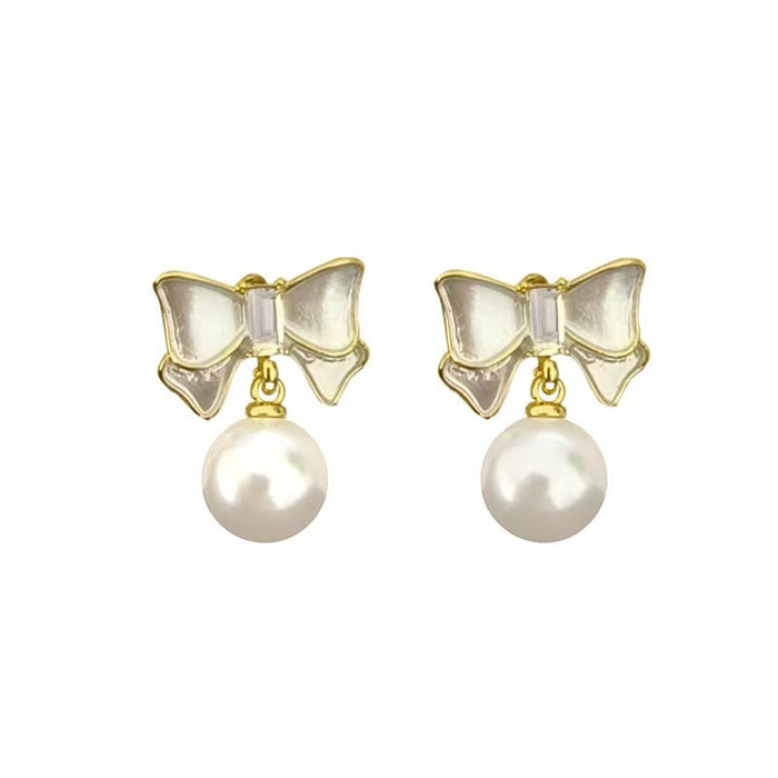 Wholesale Butterfly Knot Pearl Earrings, Light Luxury, High Grade, Multi Design, Earnail Earrings