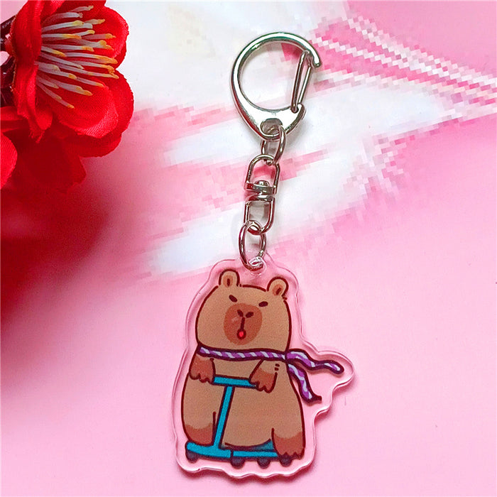Wholesale Cartoon Keychain Acrylic Double-Sided Key Ring