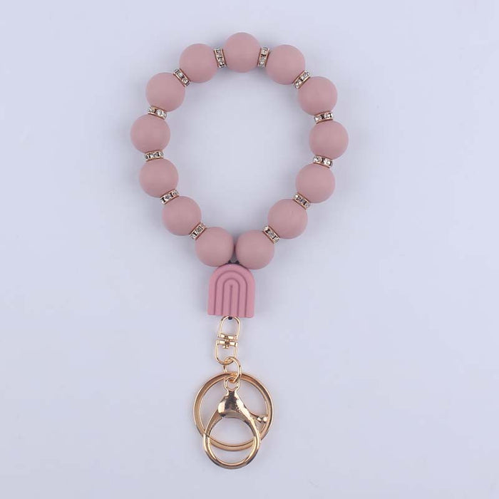 Wholesale Cartoon silicone rainbow pendant creative bright silicone beade