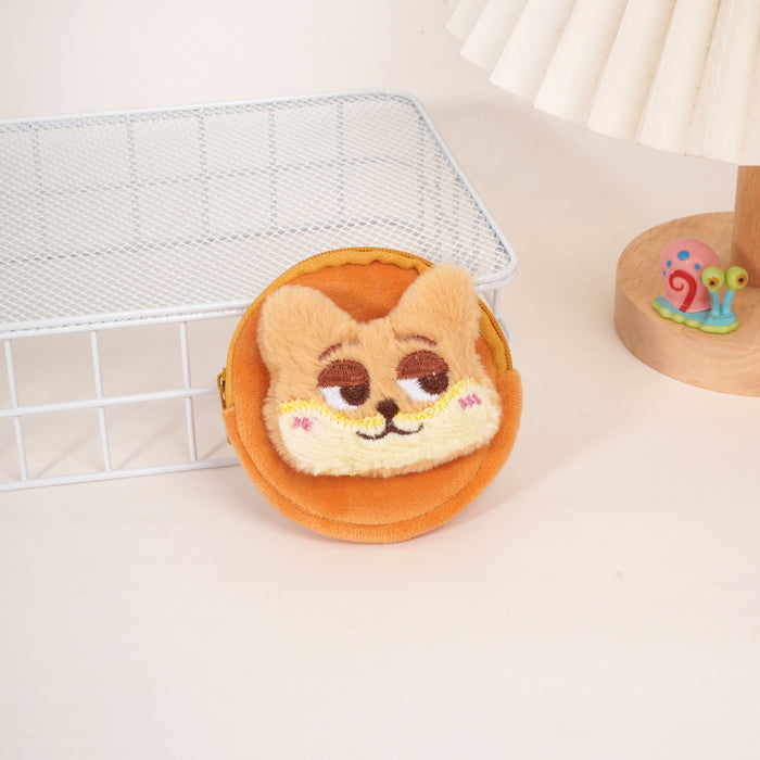 Wholesale Mini plush cute cartoon wallet portable