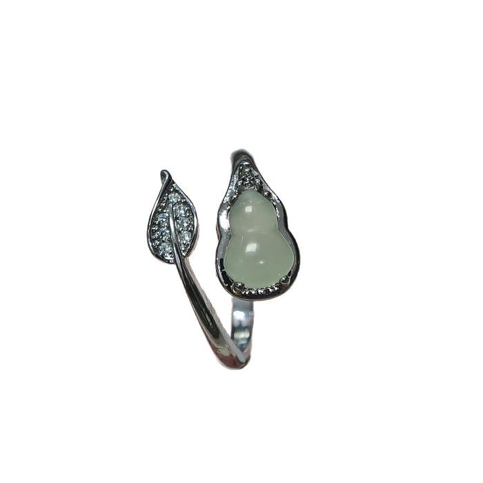 Wholesale Clear imitation chalcedony ring, round and delicate design, with temperament, index finger ring