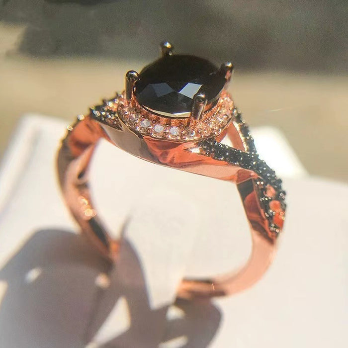 Wholesale Retro elegant zircon ring with elegant temperament and high-end design