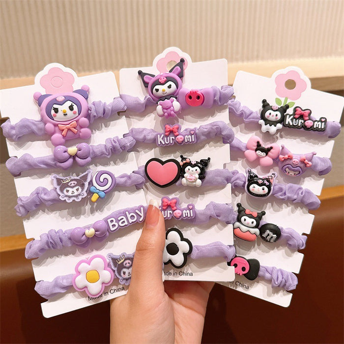 Wholesale Butterfly Hair Rope Children's Cloth Hair Band JDC-HS-Jiangx002