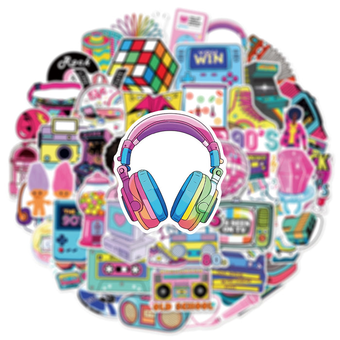 Wholesale 50 Retro Cartoon Doodle Stickers