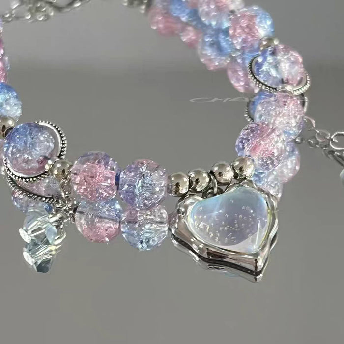 Wholesale Exquisite and versatile niche light luxury heart pendant bracelet