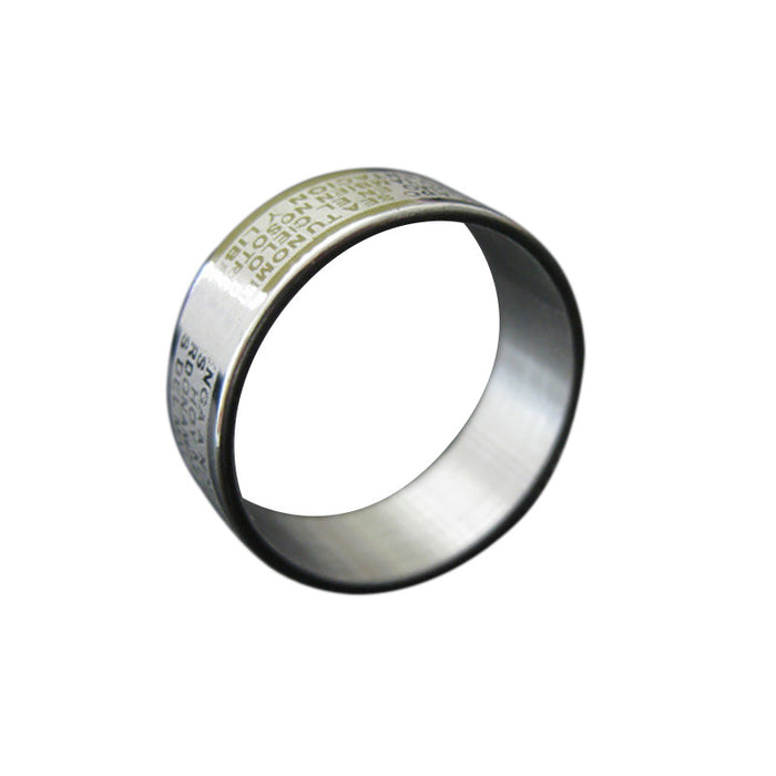 Wholesale steel ring explosion lovers ring smooth  men's and women's steel jewelry
