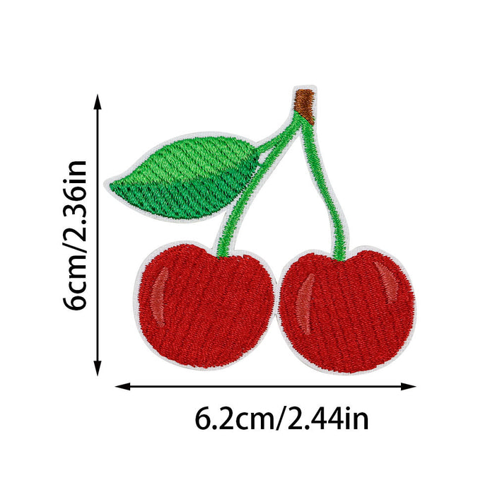 Wholesale  Cherry Embroidered Cloth DIY Patches