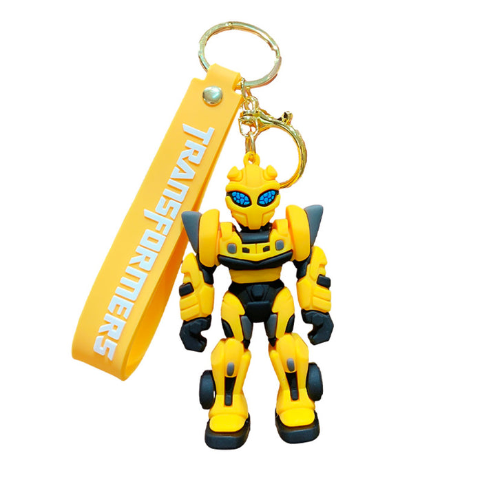 Wholesale Cartoon key pendant bumblebee car ornaments keychain