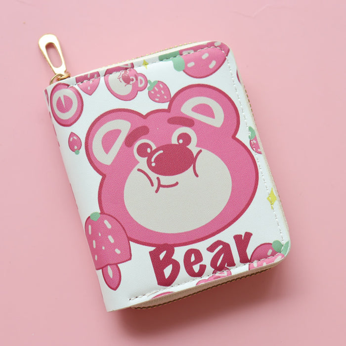 Wholesale Short Anime Cute Cartoon Bear Wallet JDC-WT-Jumei012