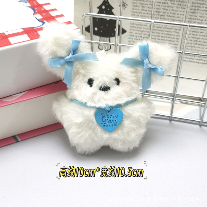 Wholesale Cute Flying Rabbit Plush Pendant Bow Rabbit Doll Keychain Pendant Flying Dog Glasses Rabbit Doll