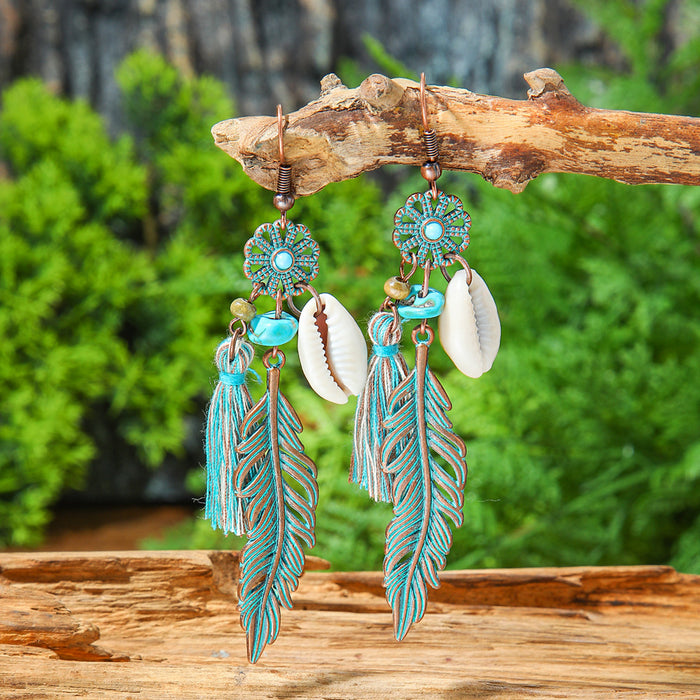 Wholesale Bohemian Vintage Tassel Earring Set Ethnic Style Fashion Accessory MOQ≥2