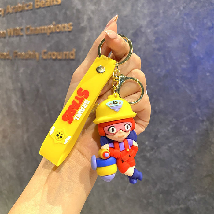 Wholesale  cartoon pvc doll car key chain Cute Keychain