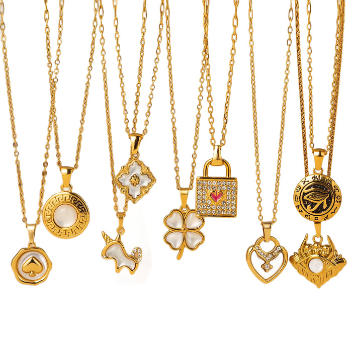 Wholesale Stainless Steel Retro Geometric Choker Necklace