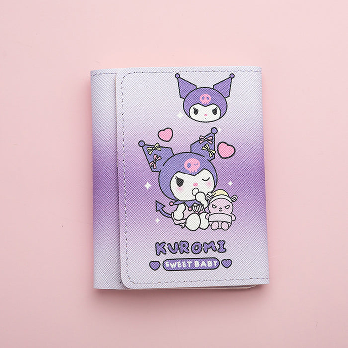 Wholesale Anime Cartoon PU Tri-fold Wallet with Multiple Card Slots Unisex Resale Ready