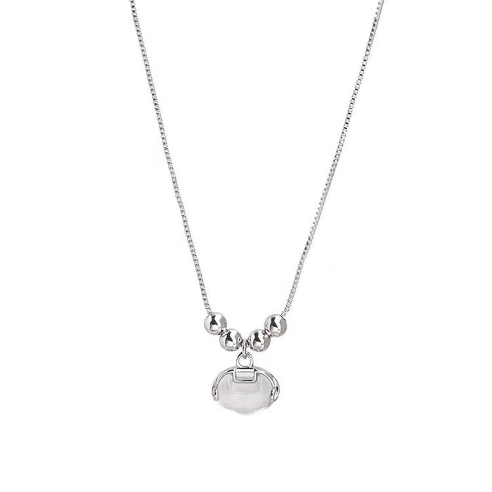Wholesale Titanium steel non fading pendant, niche, light luxury, high-end feeling, collarbone chain