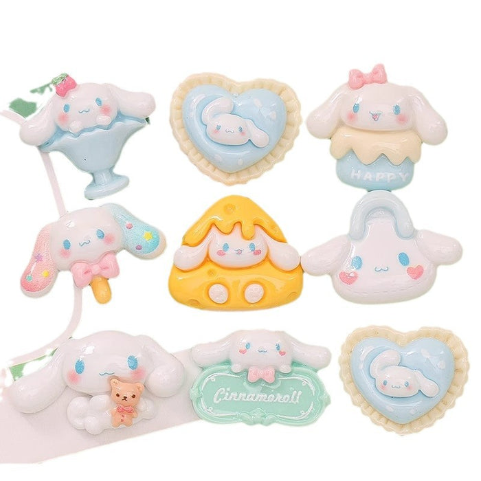 Wholesale Cartoon Puppy Cheese Cake  Cream Gel Hair Accessories Water Cup Sticker Resin Jewelry Accessories