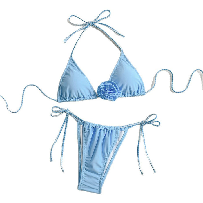 Wholesale New hot spring swimsuit fashionable high-end sexy vacation European and American bikini set swimsuit