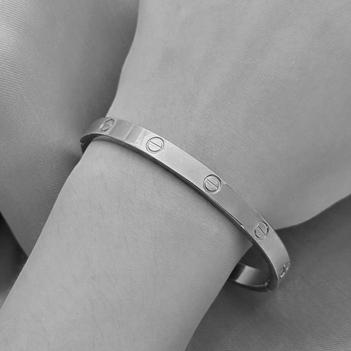 Wholesale Titanium Steel Gold Tone Four Leaf Clover Bracelet Set For Women Trendy Jewelry Accessory