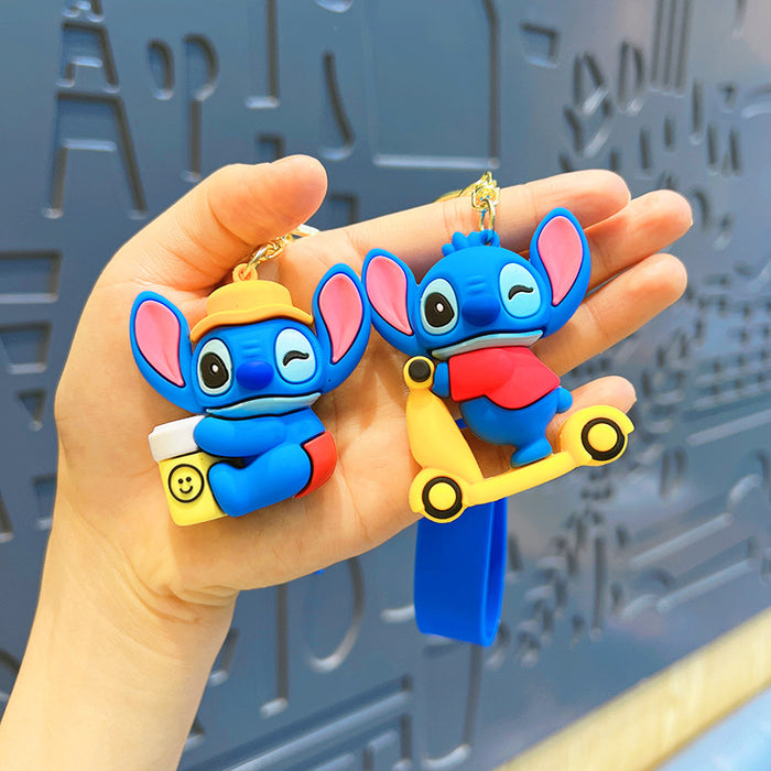 Wholesale   Couple's Cartoon Key Chain Pendant Bag Cute Boys Keychain Decorations  Girls Doll