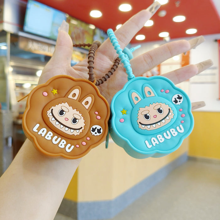 Wholesale Plush Silicone Coin Purse Keychain Coin Bag Pendant