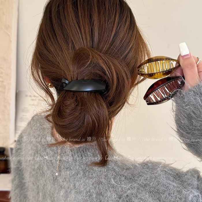 Wholesale Simple Banana Hairpin Women's Head Ponytail Clip Headwear