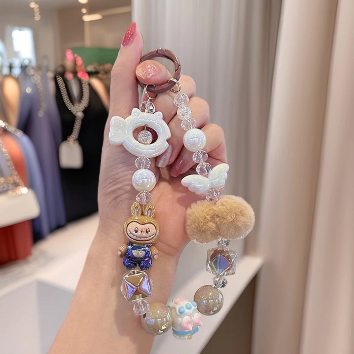 Wholesale Fur Ball Doll Mobile Phone Chain Girl Cartoon  Bag Gift Pendant