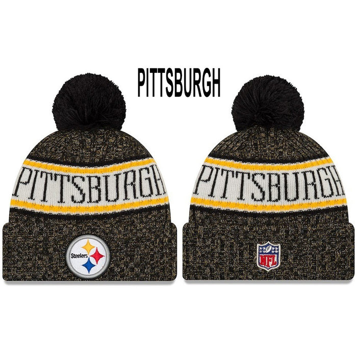 Wholesale Plush wool hat rugby team stretch knitted hat sports hat beanie