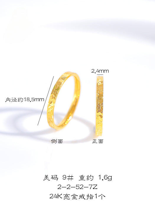 Wholesale Gold plated ring for men and women, slim design
